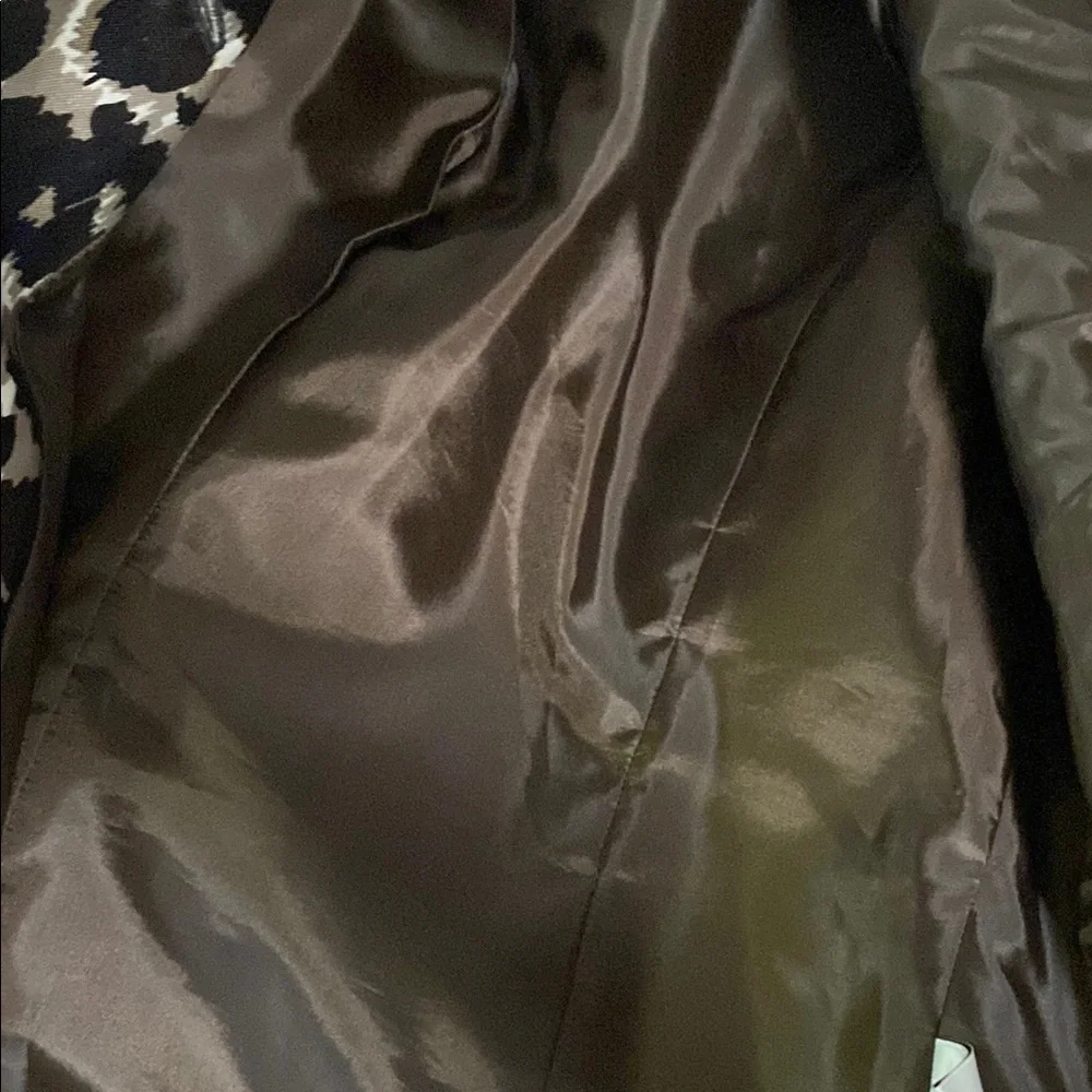 Talbots Brown and Tan Blazer Structured Fit Silk and Wool Excellent Condition